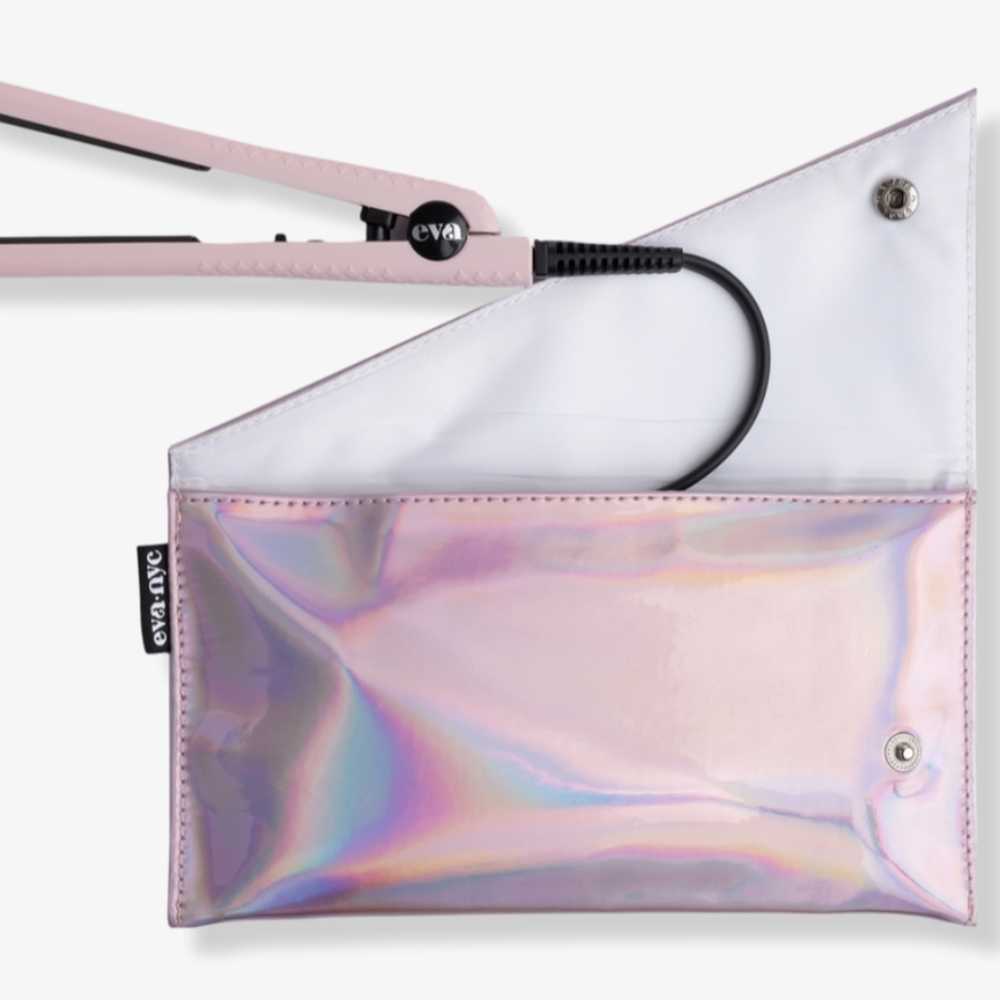 EVA NYC Mini Healthy Heat Ceramic Styling Iron + Bag